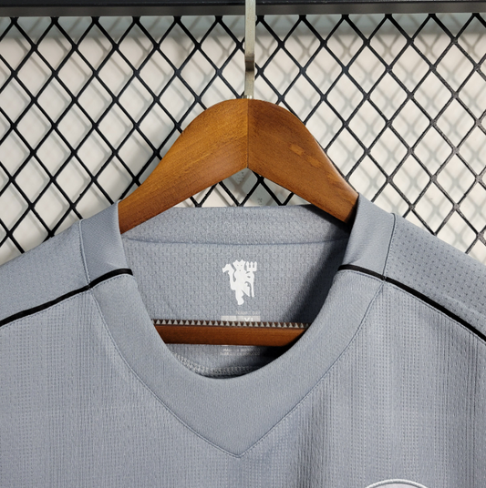 Manchester United – Maillot Extérieur Gris – 2007/2008 – Version Fan