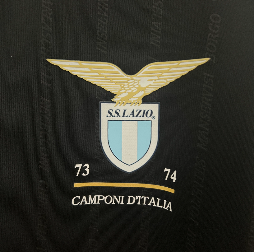 Lazio Rome – Maillot Extérieur Noir – 2024/2025 – Version Fan