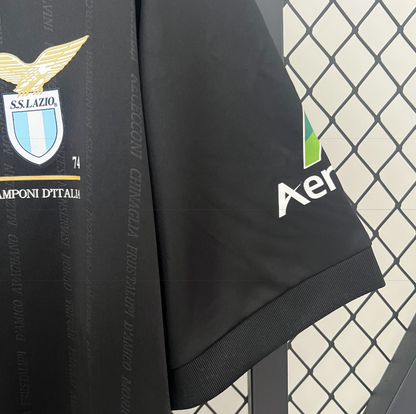 Lazio Rome – Maillot Extérieur Noir – 2024/2025 – Version Fan