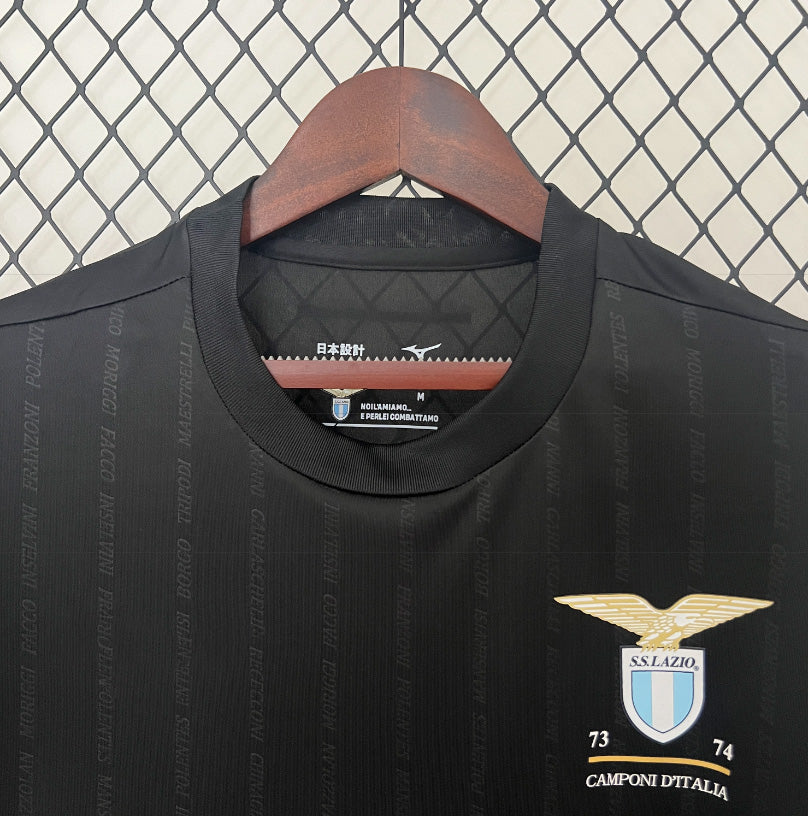 Lazio Rome – Maillot Extérieur Noir – 2024/2025 – Version Fan