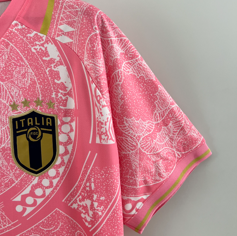 Italie – Maillot Concept Rose Graphique – 2024/2025 – Version Fan