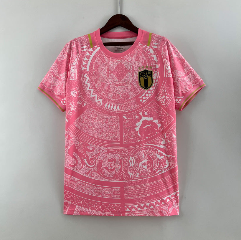 Italie – Maillot Concept Rose Graphique – 2024/2025 – Version Fan