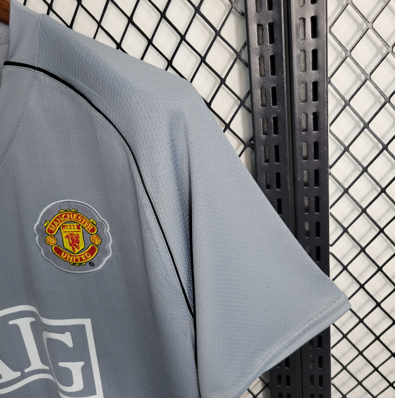Manchester United – Maillot Extérieur Gris – 2007/2008 – Version Fan