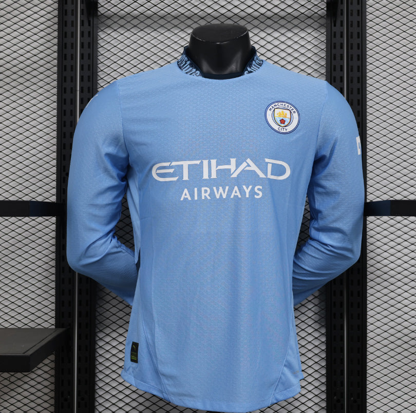 Manchester City – Maillot Domicile Manches Longues – 2024/2025 – Version Player