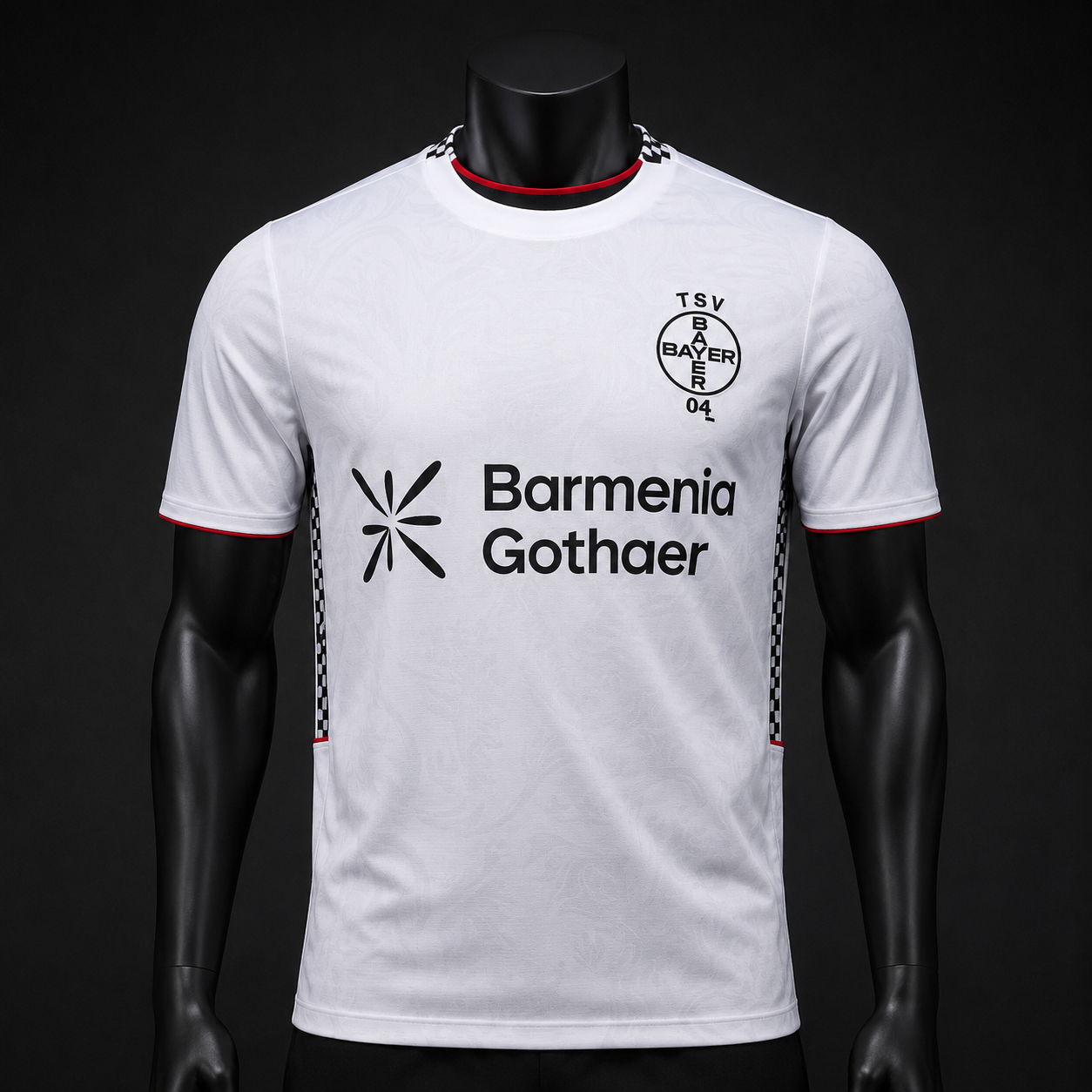 Bayer Leverkusen maillot blanc Player face