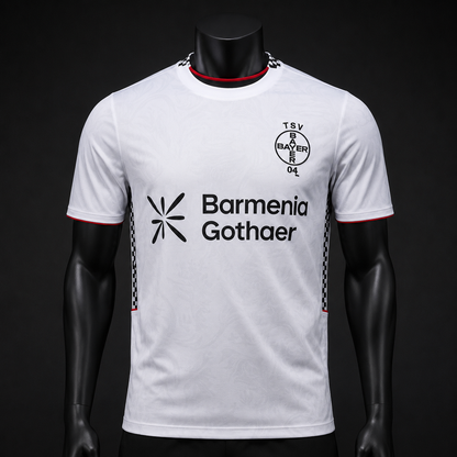 Bayer Leverkusen maillot blanc Player face