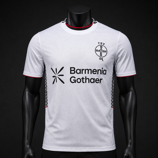 Bayer Leverkusen maillot blanc Player face