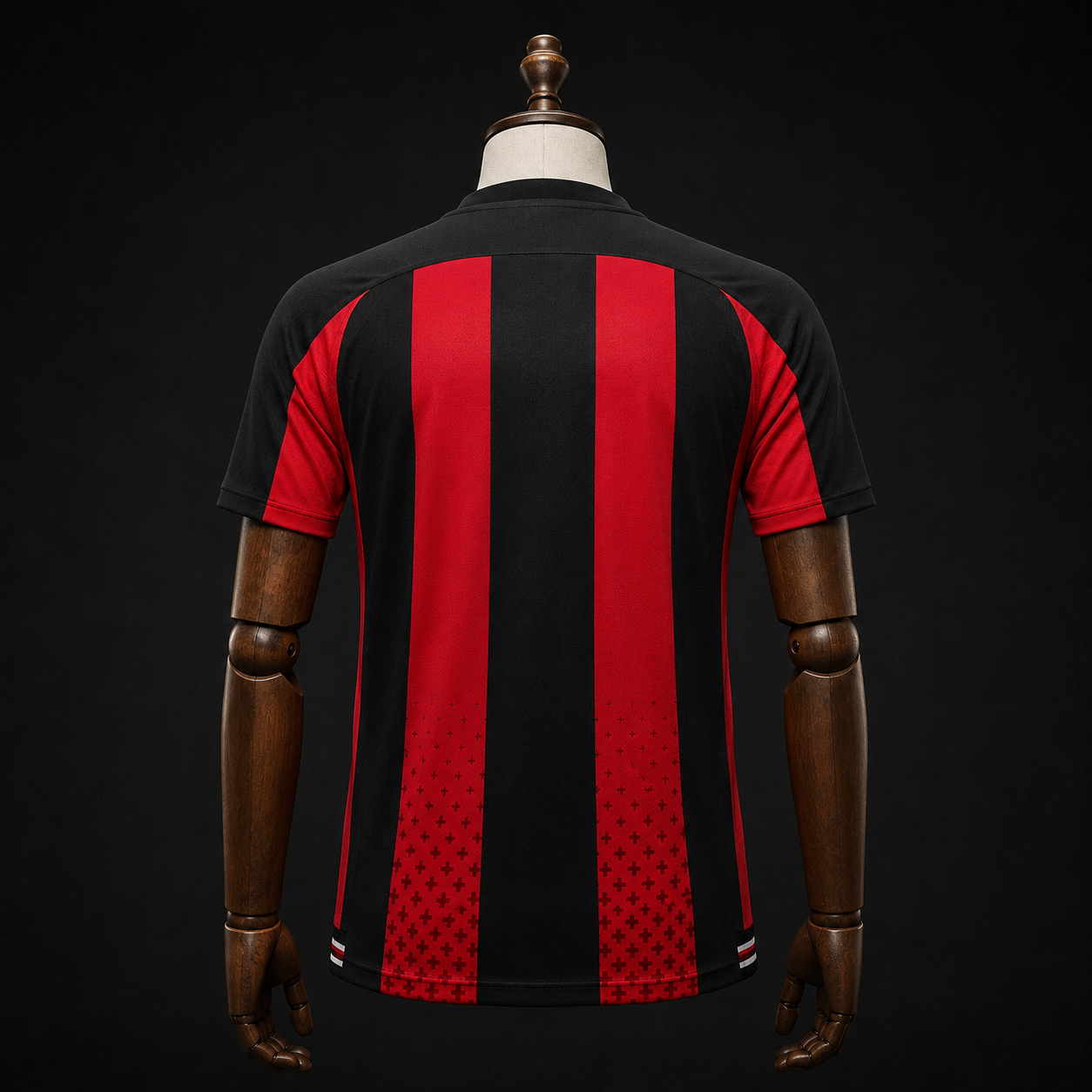 Bayer Leverkusen domicile rouge et noir Fan dos
