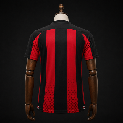 Bayer Leverkusen domicile rouge et noir Fan dos