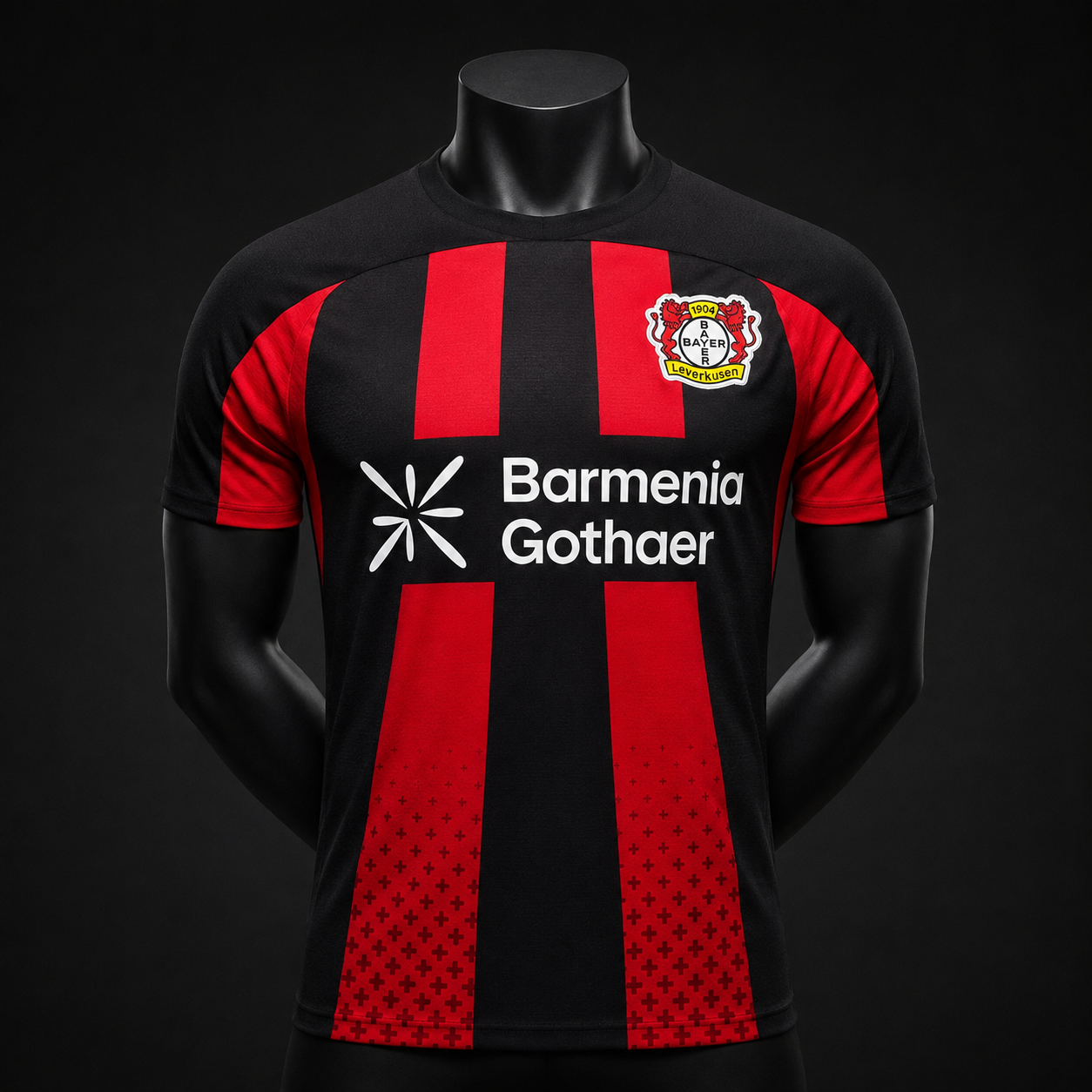 Bayer Leverkusen domicile rouge et noir Player face