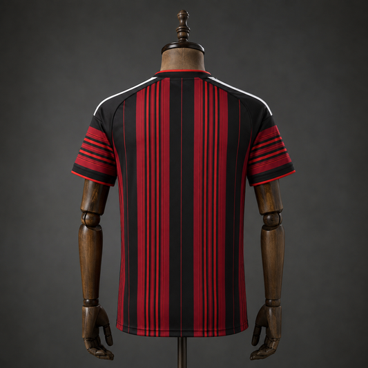 Eintracht Francfort maillot domicile rouge noir Fan dos