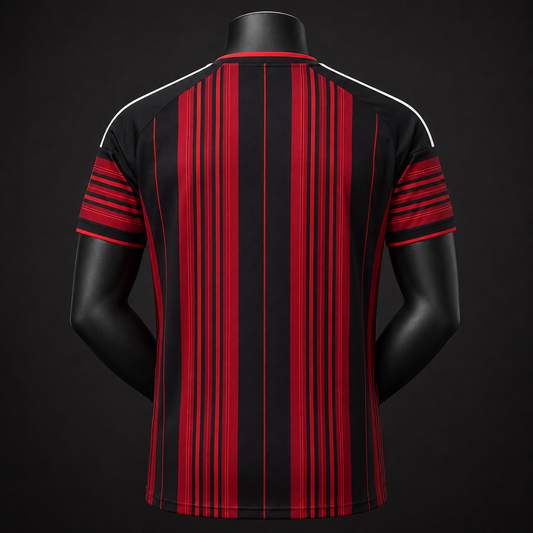 Eintracht Francfort maillot domicile rouge noir Player dos