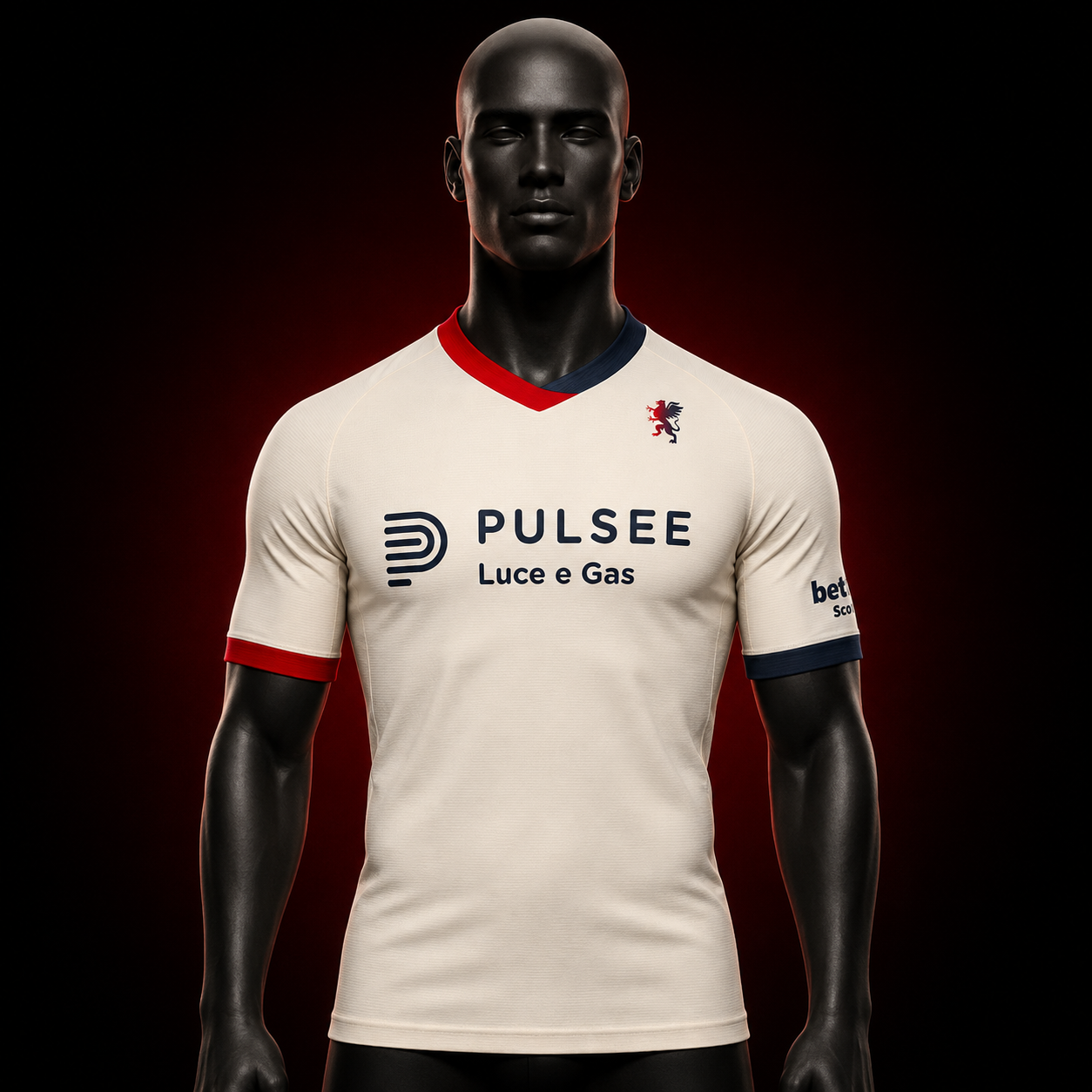 Maillot Genoa CFC extérieur 2026 2027 Player face