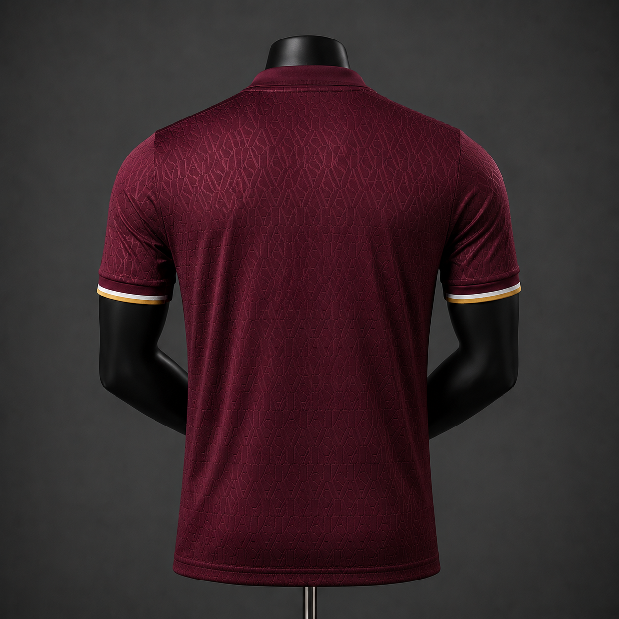 Maillot AS Monaco extérieur 2026/2027 Player – vue de dos sur mannequin noir