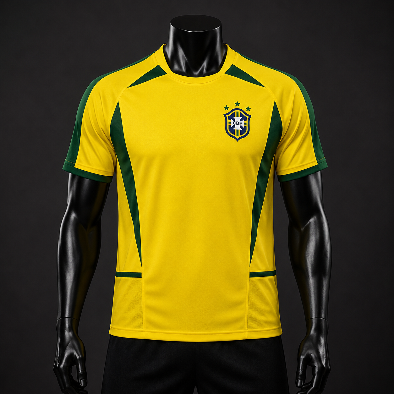 Maillot Brésil domicile rétro 2002 version Fan