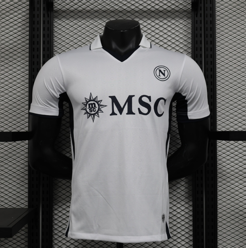 SSC Napoli – Maillot Extérieur Blanc – 2024/2025 – Version Player
