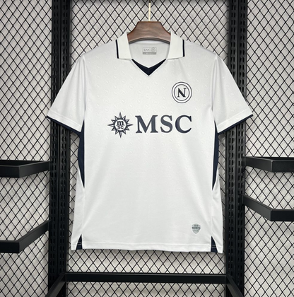SSC Napoli – Maillot Extérieur Blanc – 2024/2025 – Version Fan