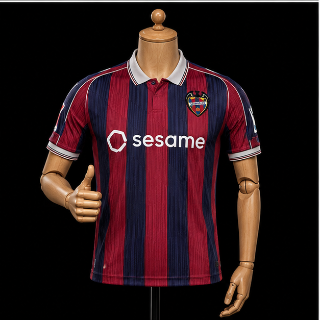 Levante UD maillot domicile 2026/2027 version Fan vue de face