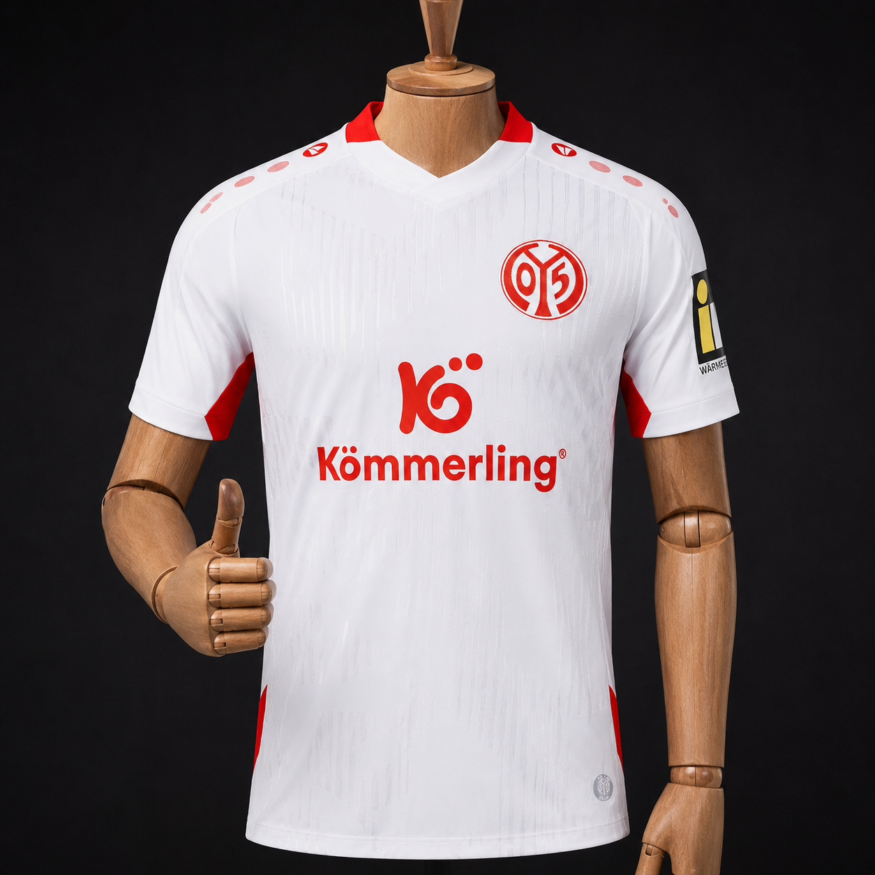 Mainz 05 maillot blanc Fan face