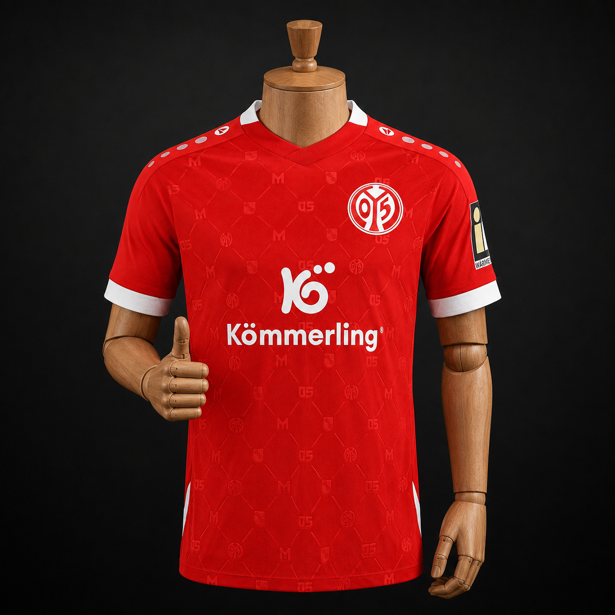 Mainz 05 maillot rouge Fan face