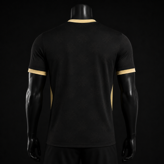 Manchester City maillot Third noir et or 2026/2027 version Player vue de dos