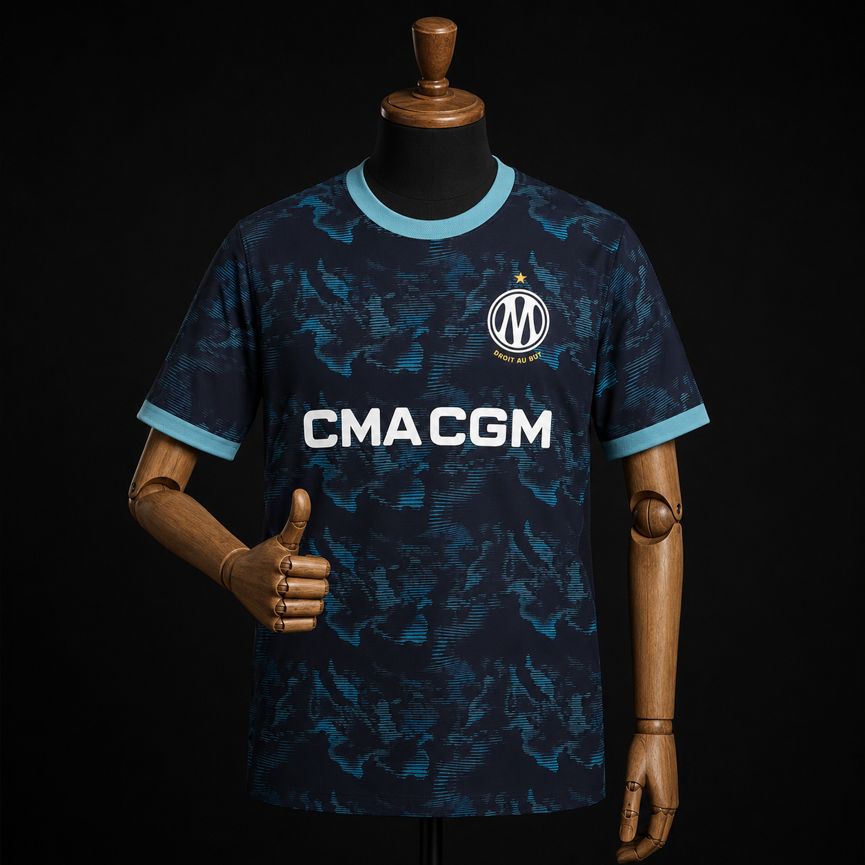 Olympique de Marseille maillot extérieur 2026/2027 version Fan vue de face