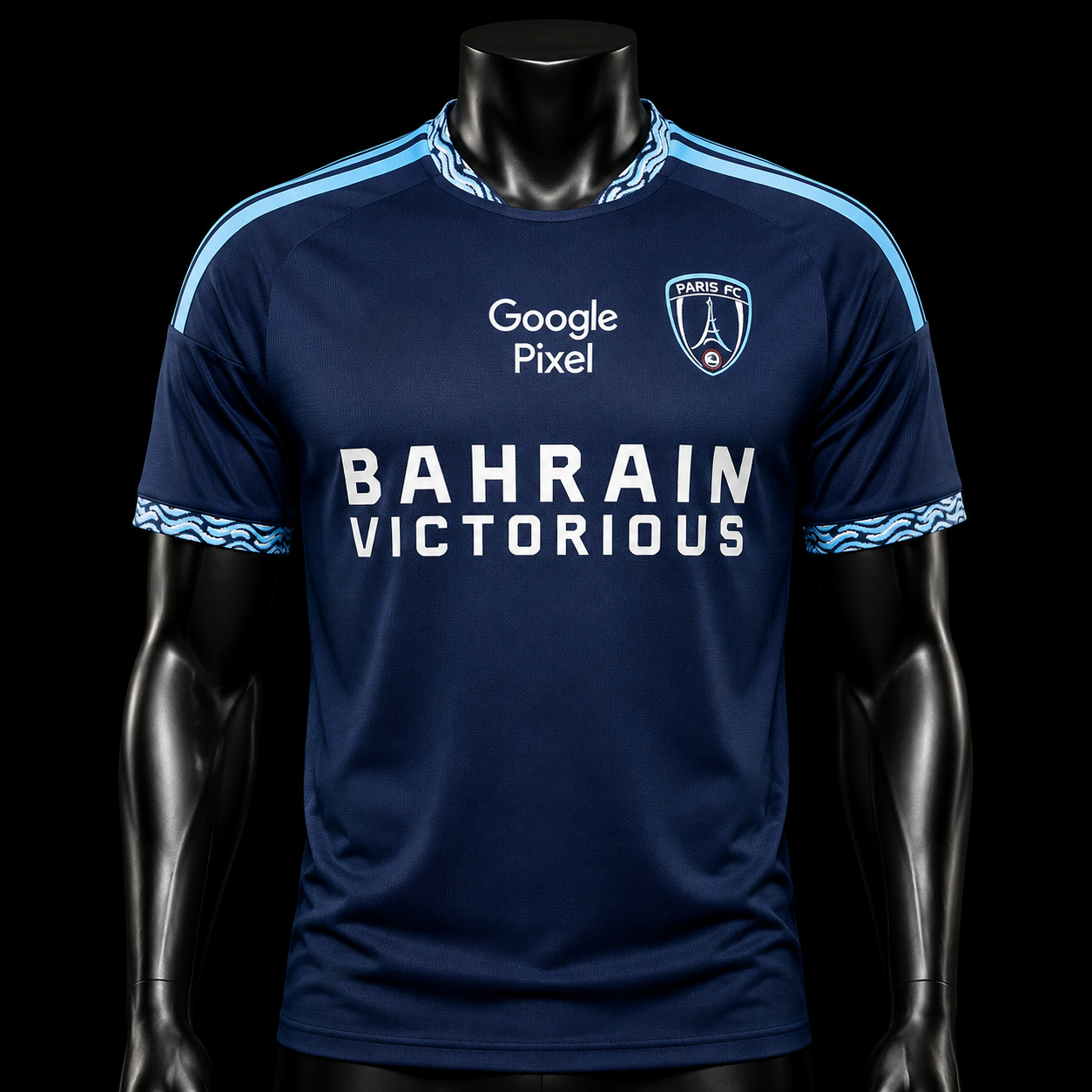 Paris FC maillot domicile 2026/2027 version Player vue de face
