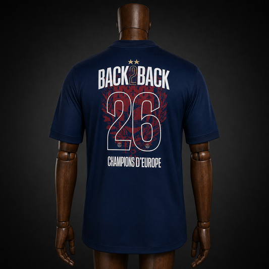 PSG – Maillot Domicile Champion – 2026 – Version Fan – vue de dos
