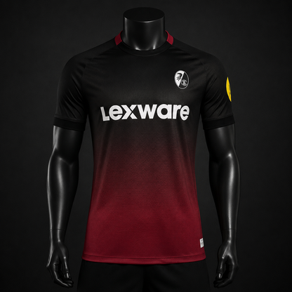 SC Freiburg maillot noir bordeaux version Player face