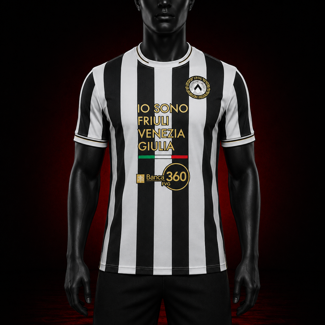Udinese Calcio maillot domicile 2026/2027 version Player face