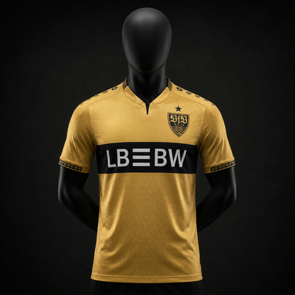 VfB Stuttgart maillot doré Player face