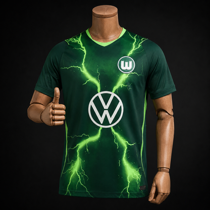 VfL Wolfsburg maillot vert électrique Fan face