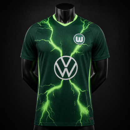 VfL Wolfsburg maillot vert électrique Player face