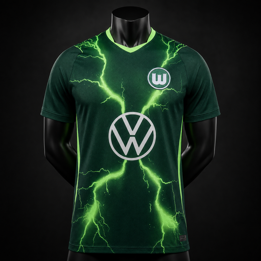 VfL Wolfsburg maillot vert électrique Player face